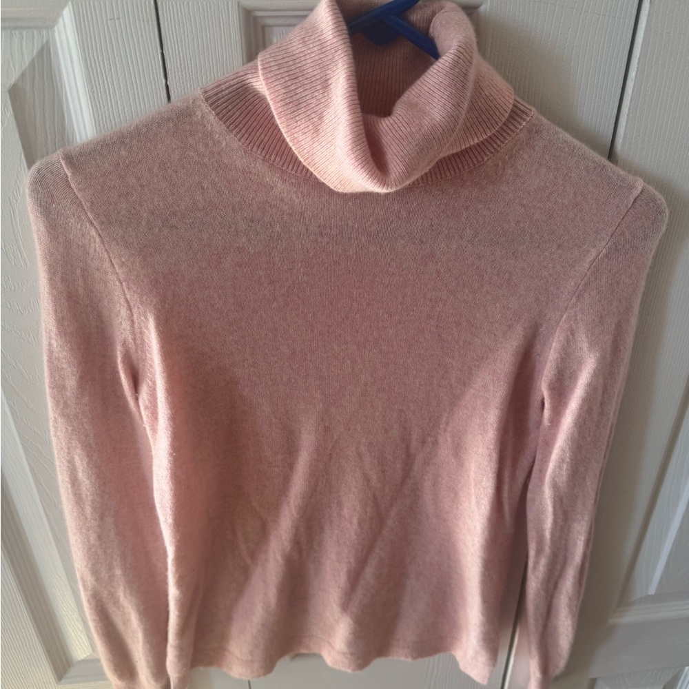 J. Crew Soft Pink Cowl Neck Sweater